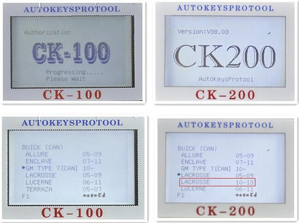 CK200 συγκρίνετε με CK100 1