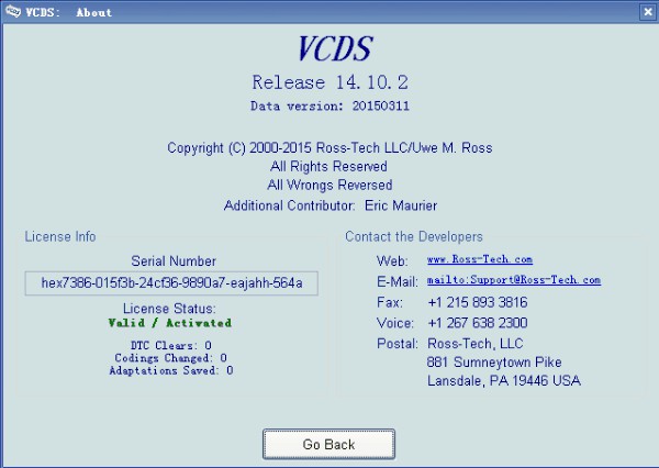 Διαγνωστικό καλώδιο λογισμικό-3 της cVag της cVag 14.10.2