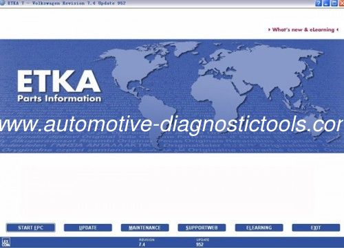 Καλή τιμή. Ηλεκτρονικός κατάλογος ETKA V8.1 για Audi VW Seat Skoda Update Online σε απευθείας σύνδεση