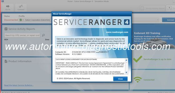 Καλή τιμή. 2025 Eaton Service Ranger 4.13 Engineering For TRUCKS & HEAVY TRUCKS σε απευθείας σύνδεση