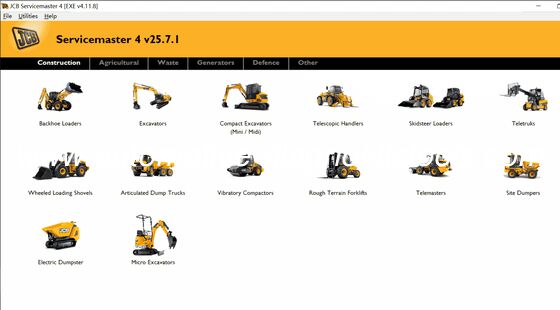 Καλή τιμή. [ 25.7 έκδοση ]JCB ServiceMaster 4 v25.07 Διαγνωστικό λογισμικό σε απευθείας σύνδεση