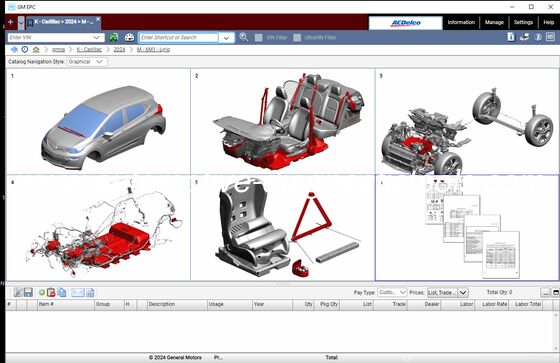 Καλή τιμή. [GM EPC] 2025.03 GMNA General Motors οχήματα EPC Καταλόγος ανταλλακτικών για τη Βόρεια Αμερική σε απευθείας σύνδεση